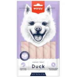 Wanpy Dog Creamy Lickable Duck |Vådfoder 70g