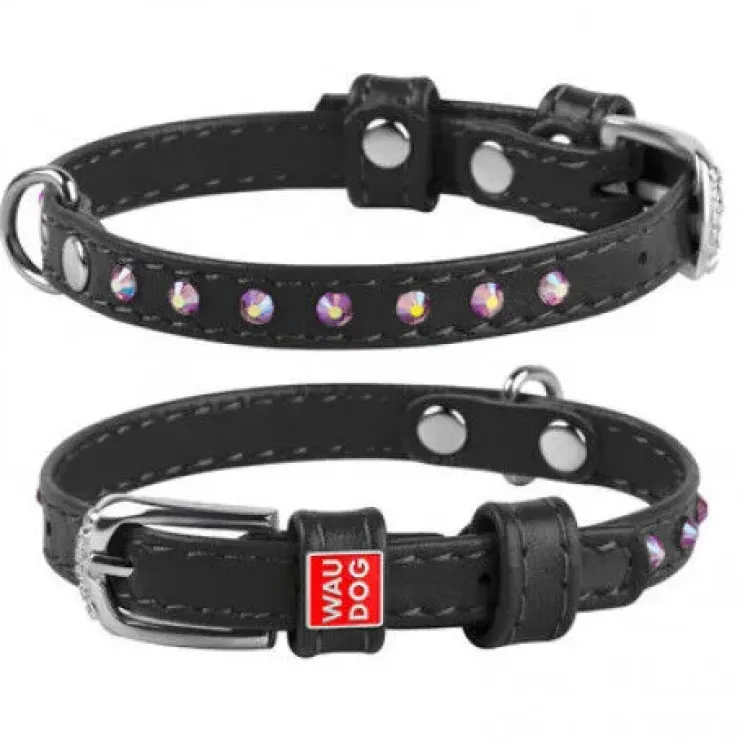 WauDog Glamour Halsbånd m. Sten | OUTLET