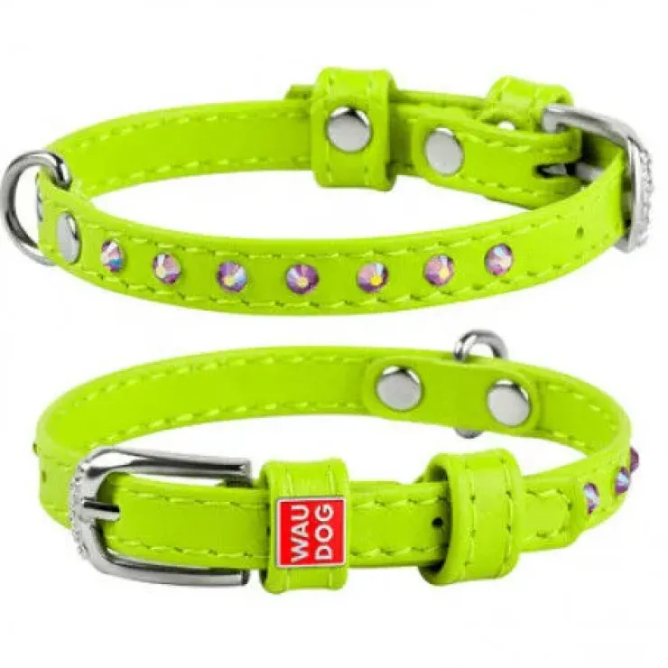 WauDog Glamour Halsbånd m. Sten | OUTLET