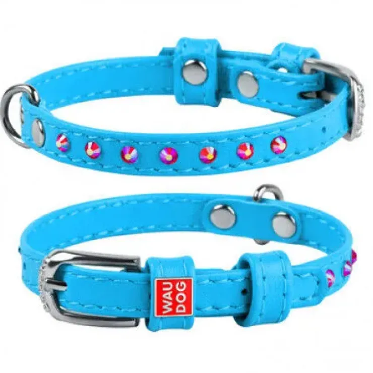 WauDog Glamour Halsbånd m. Sten | OUTLET