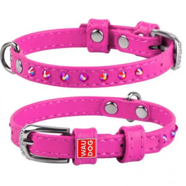 WauDog Glamour Halsbånd m. Sten | OUTLET