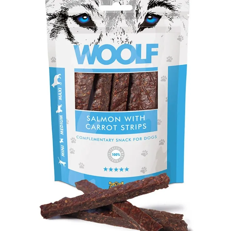 WOOLF Salmon with carrot strips | 100g