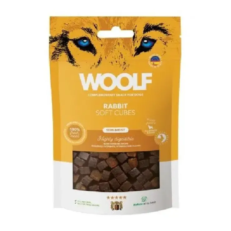 WOOLF Semi Moist Godbidder, Kanin | 100g